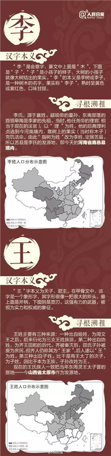 圖說百家姓  你的姓氏發(fā)源地在哪里？